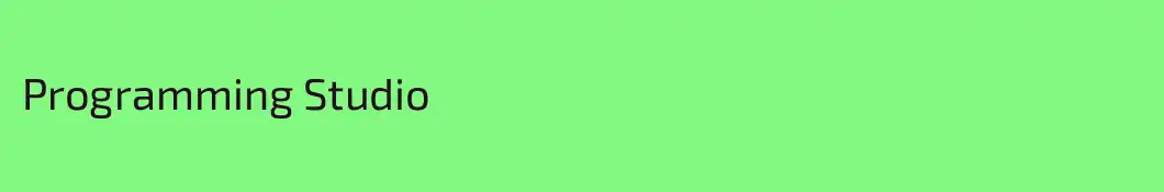 Programming Studio